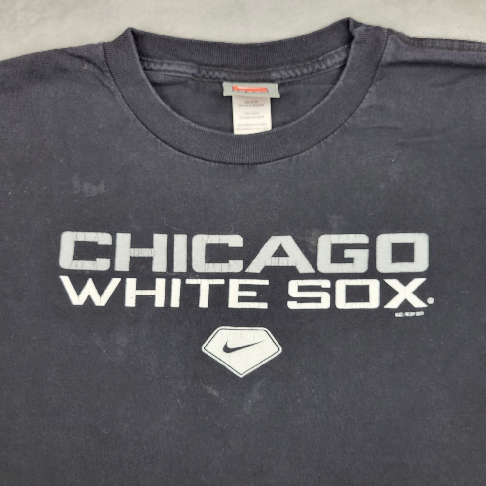 Chicago White Sox Shirt Boys XL Baseball Team Southside Swoosh Black Youth Kids* - Picture 2 of 8